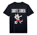 Dabbing Husky Dog South Korea Soccer T-Shirt - Casual Everyday Wear Unisex