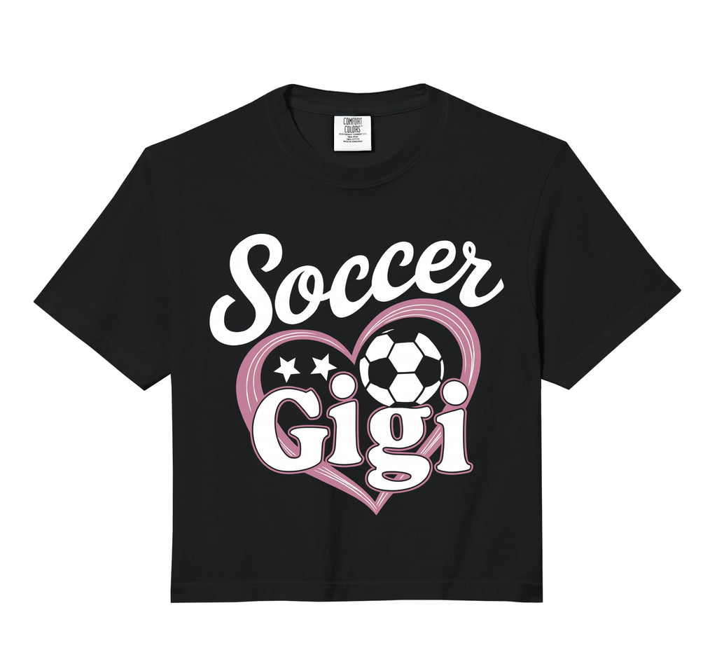 Soccer Gigi Grandma Heart Sweatshirt - Minimalist Print for Adults