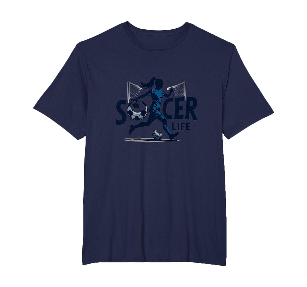 Soccer Is Life Womens Passion T-Shirt - Unique Graphic for Adults