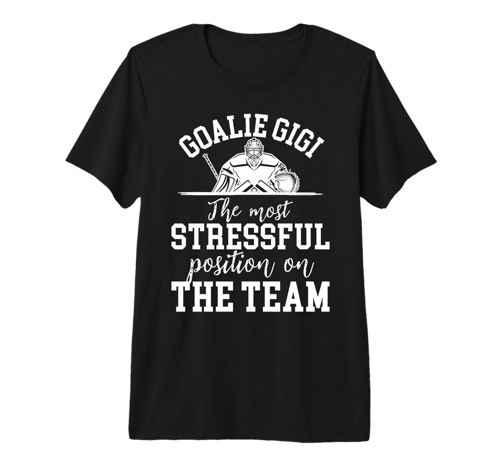 Funny Hockey Goalie Gigi Hockey T-Shirt - Streetwear Style for Adults