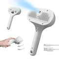 Cat Steam Brush for Shedding, Self Cleaning Cat Brush with Water Spray, 3-in-1 Design for Massage, Hair Removal, and Cleaning, Steamy Brushes for Indoor Cats and Dogs (White)