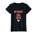 Womens My Heart Is That Field Soccer T-Shirt - Streetwear Style Men Women