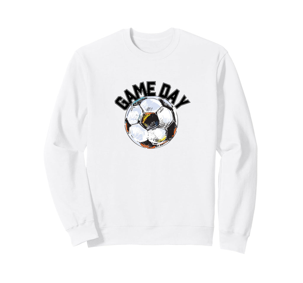 Game Day Soccer Futbol Match Sweatshirt - Minimalist Print Men Women
