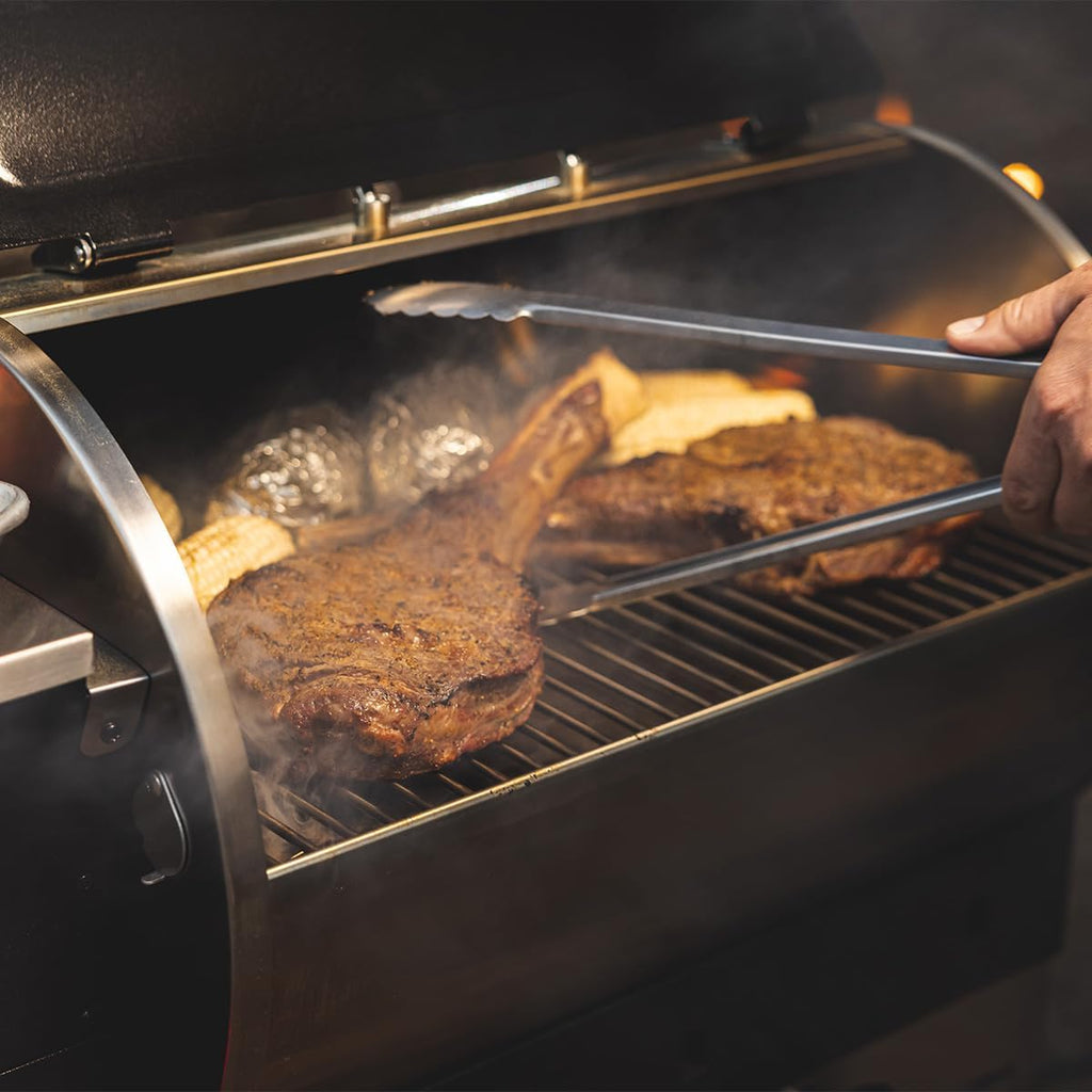 recteq Pellet Grill - Road Warrior 340 + Grilling Basics Bundle, Portable Electric Pellet Smoker Grill, BBQ, Wood Pellets, Sear, Smoke, and More
