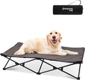 KingCamp Elevated Dog Bed for XL Dogs, Outdoor Raised Cooling Pet Cot Bed with Washable Breathable Mesh & No-Slip Feet Perfect for Camping, Backyard, Indoor Use (X-Large, Black)