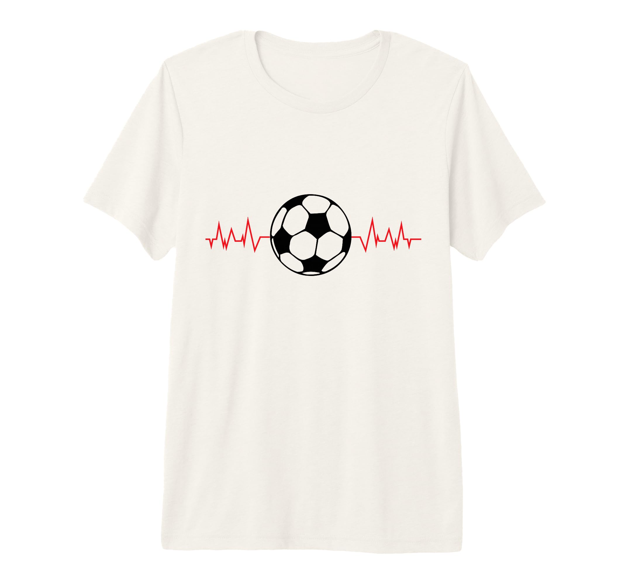 Soccer Ball Heartbeat Players And T-Shirt - Aesthetic Graphic Men Women