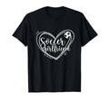 Soccer Girlfriend Heart Soccer T-Shirt - Custom Art Print for Adults