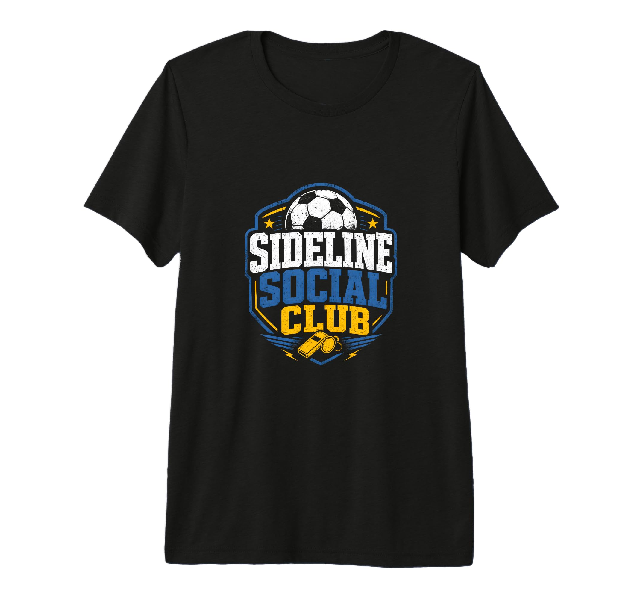 Sideline Social Club Soccer Team Tri T-Shirt - Fun Novelty Design Unisex
