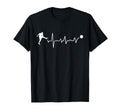 Soccer Heartbeat Coach Soccer Player T-Shirt - Minimalist Print Men Women