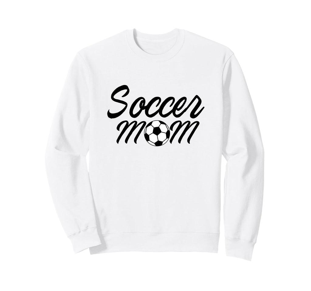 Soccer Mom Sport Team Mama Soccer Ball Sweatshirt - Graphic Print Unisex