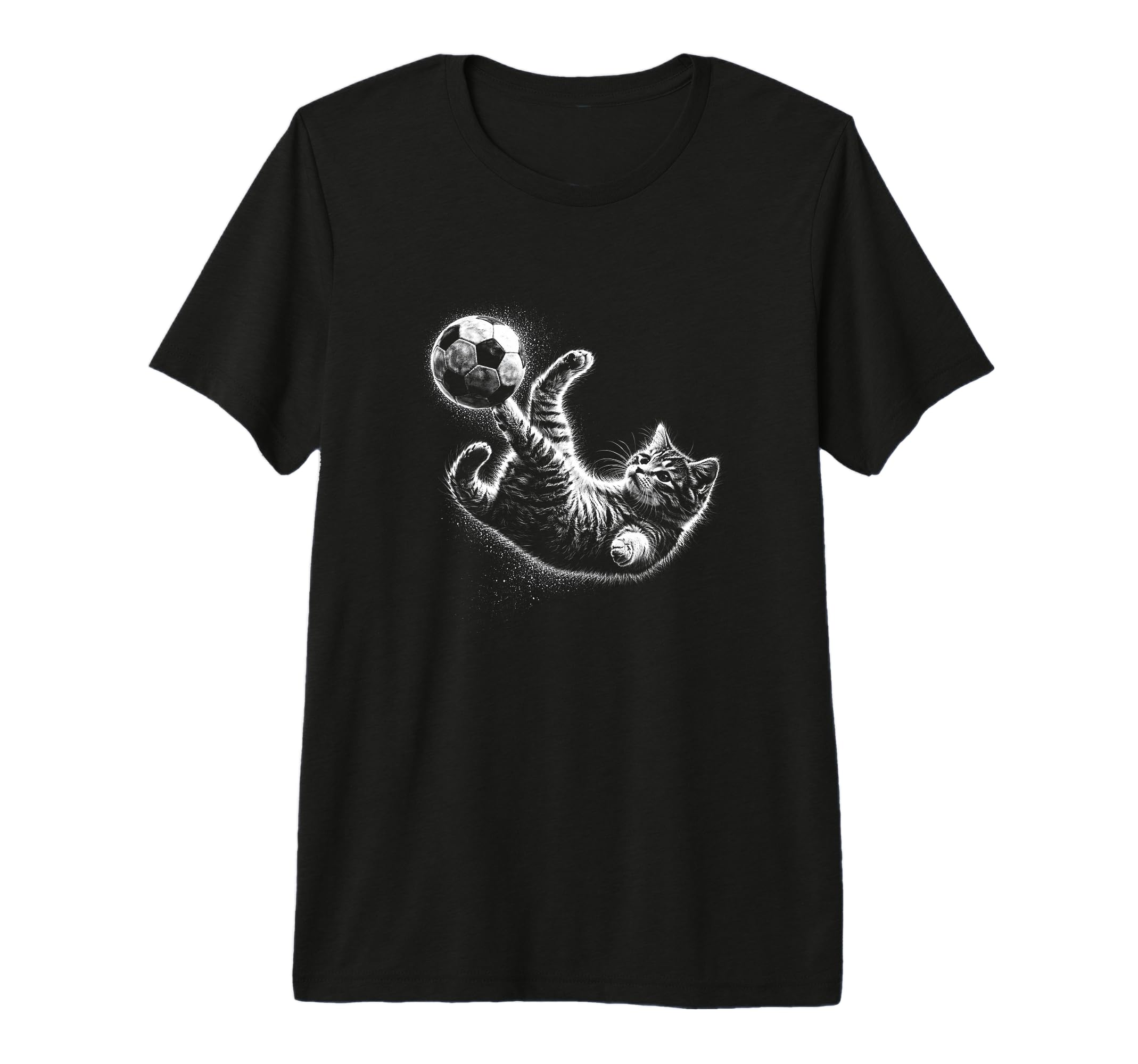 Soccer Cat Kitten Acrobatic Football T-Shirt - Unique Graphic for Adults