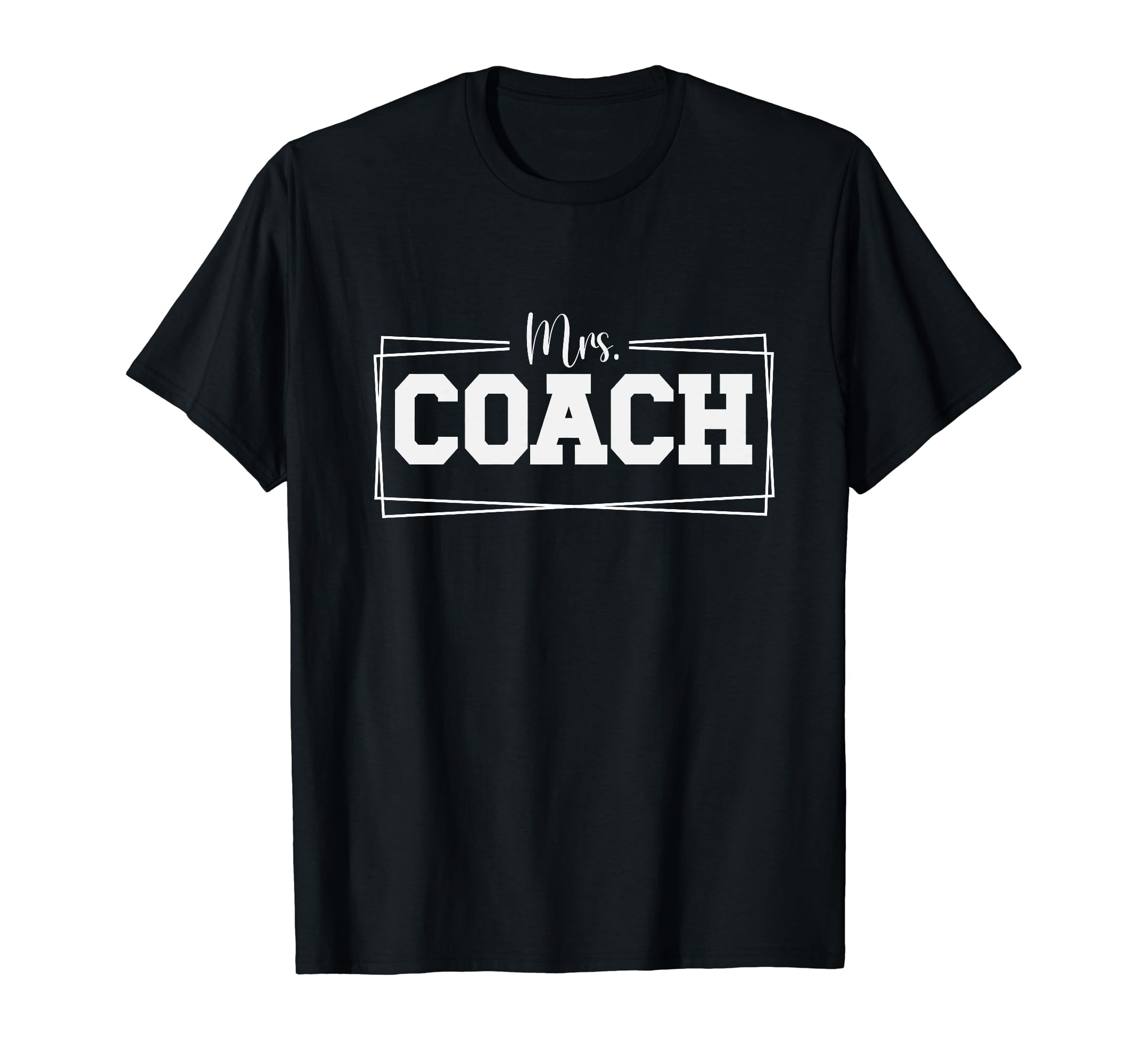 Mrs Coach Soccer Coachs Wife Soccer T-Shirt - Minimalist Print Men Women