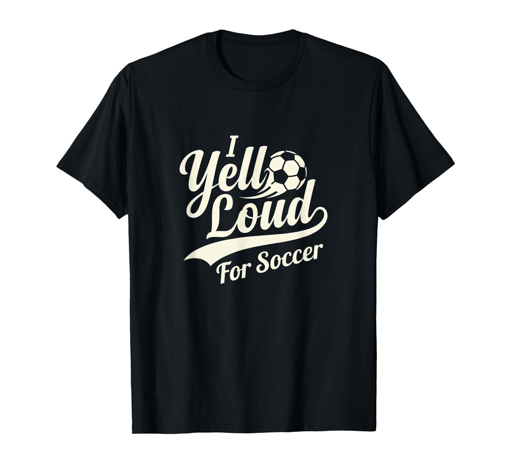 I Yell Loud Soccer Mom Heart Club T-Shirt - Minimalist Print Men Women
