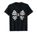 Coquette Bow Soccer Ball Mom Life Game T-Shirt - Unique Graphic for Adults