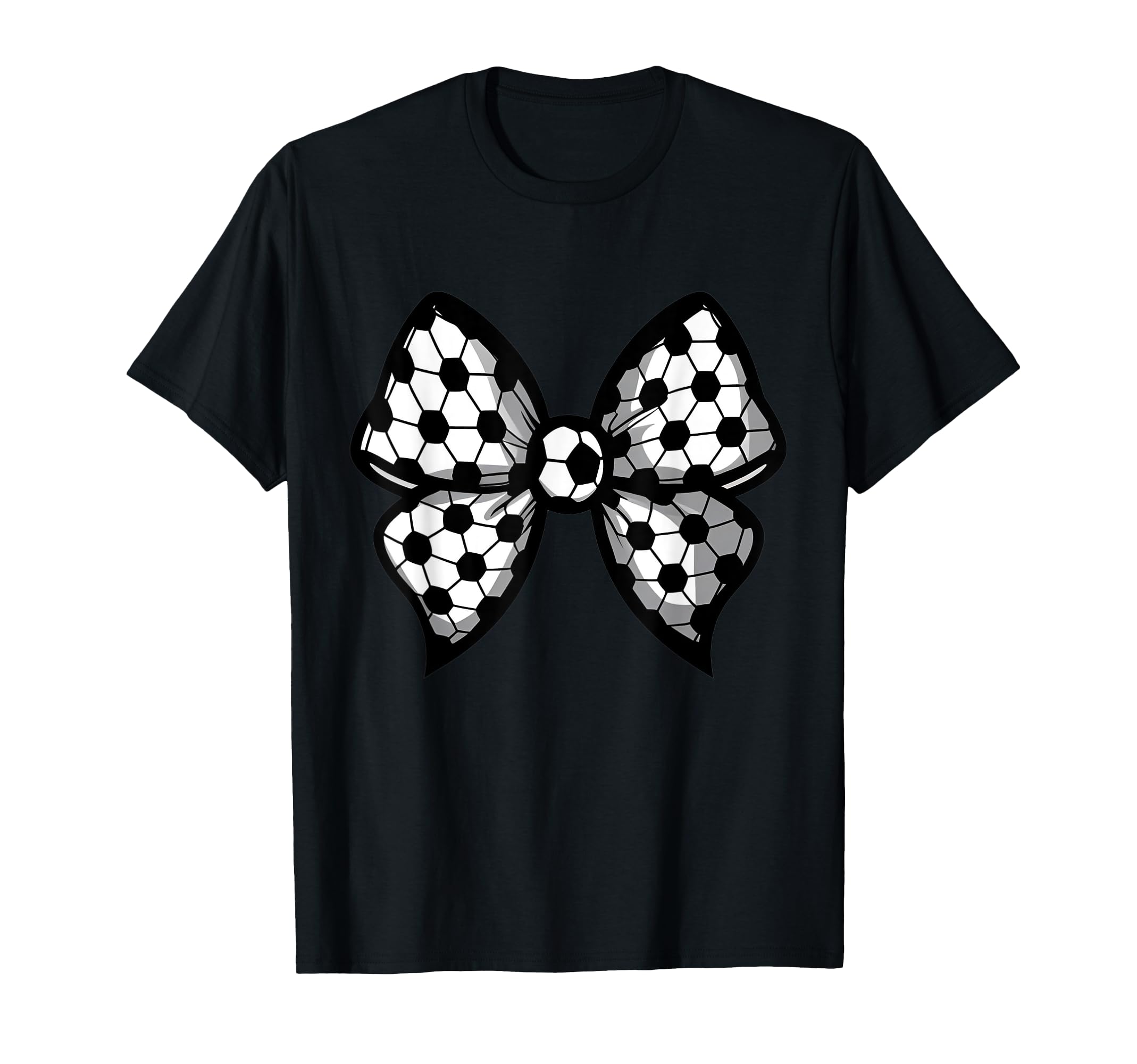 Coquette Bow Soccer Ball Mom Life Game T-Shirt - Unique Graphic for Adults