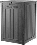 DRATO 48 Gallon Package Delivery Box, Large Lockable Storage Box, Double-Wall Resin Outdoor Package Delivery and Waterproof Deck Box for Porch, Patios