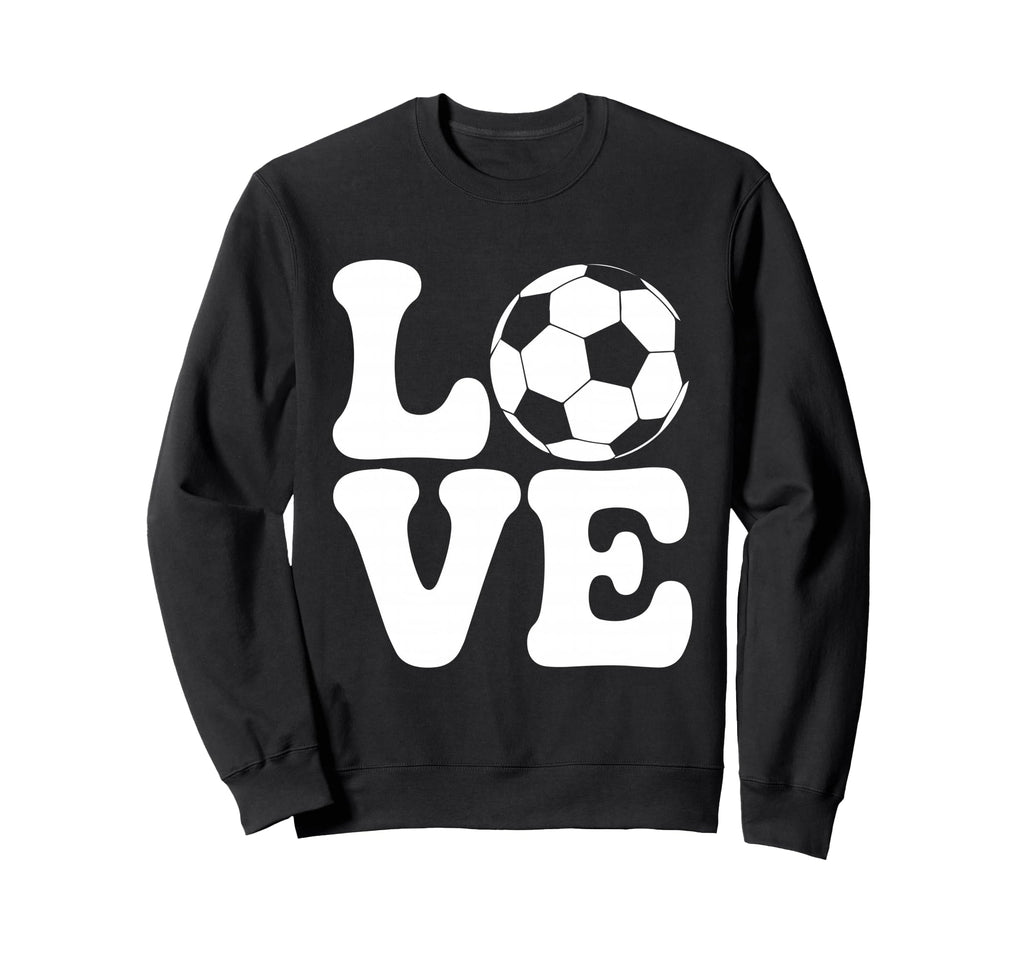 Love Soccer Ball Funny Football Sweatshirt - Minimalist Print Men Women