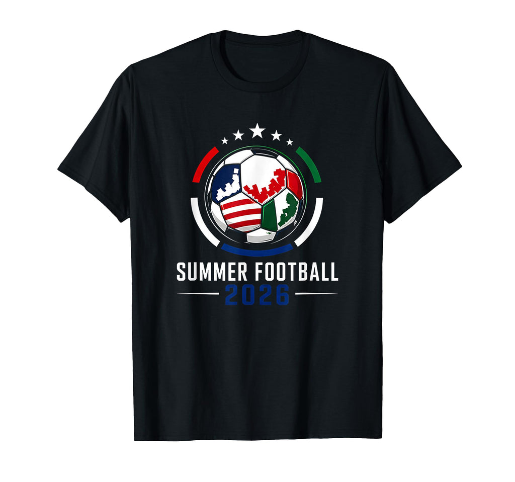 Summer Football 2026 Stadium Crowd T-Shirt - Novelty Apparel Men Women
