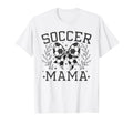Coquette Bow Soccer Mama Game Day T-Shirt - Graphic Print for Adults