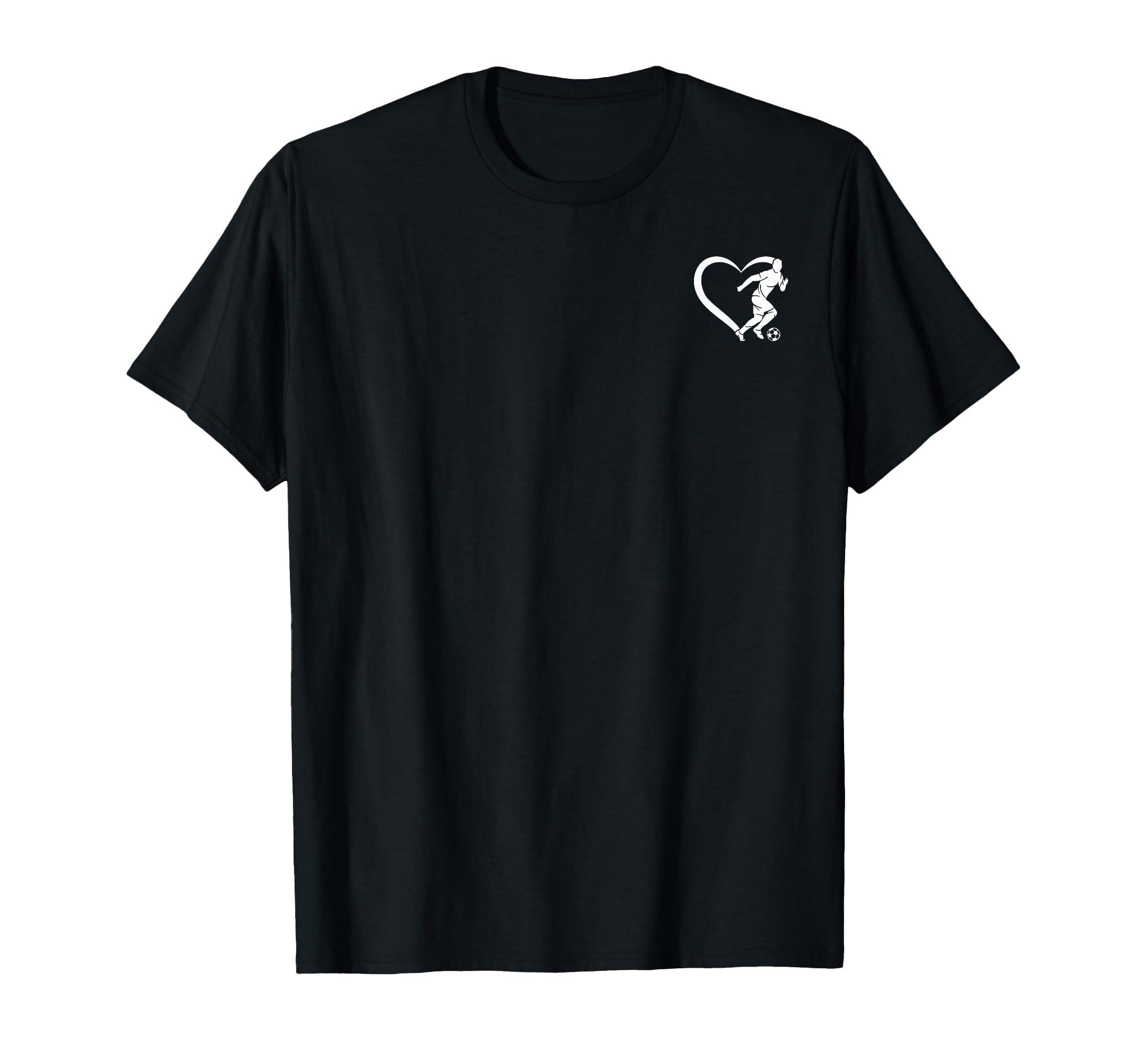 Soccer Player Soccer Heart Soccer T-Shirt - Fun Novelty Design for Adults