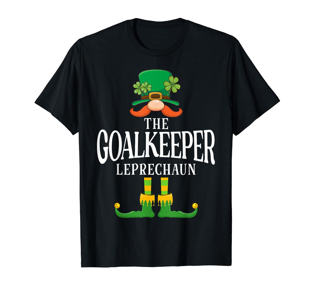 Goalkeeper Leprechaun St Patricks Day T-Shirt - Novelty Apparel Unisex