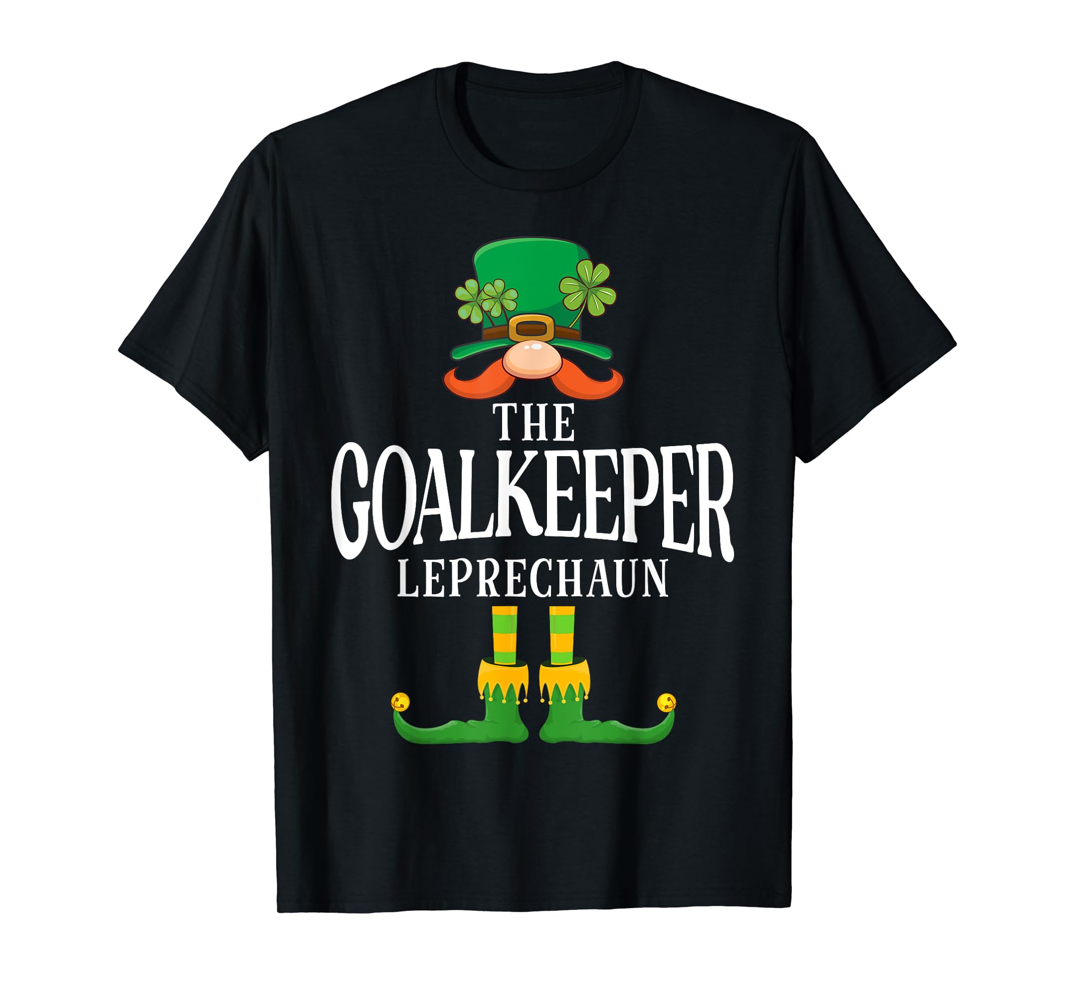 Goalkeeper Leprechaun St Patricks Day T-Shirt - Novelty Apparel Unisex