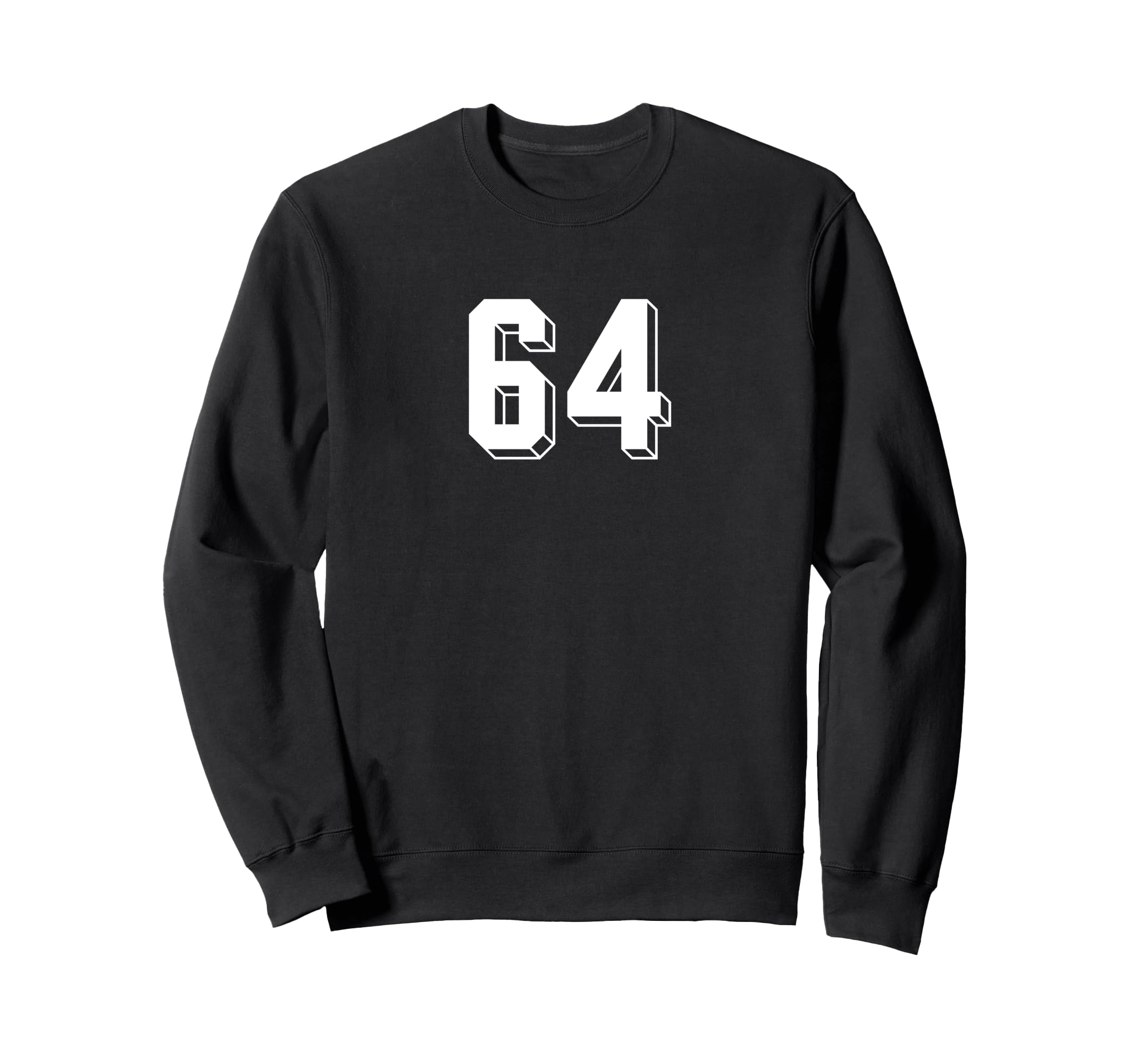 Number 64 80S 90S Soccer Team Sweatshirt - Unique Graphic for Adults