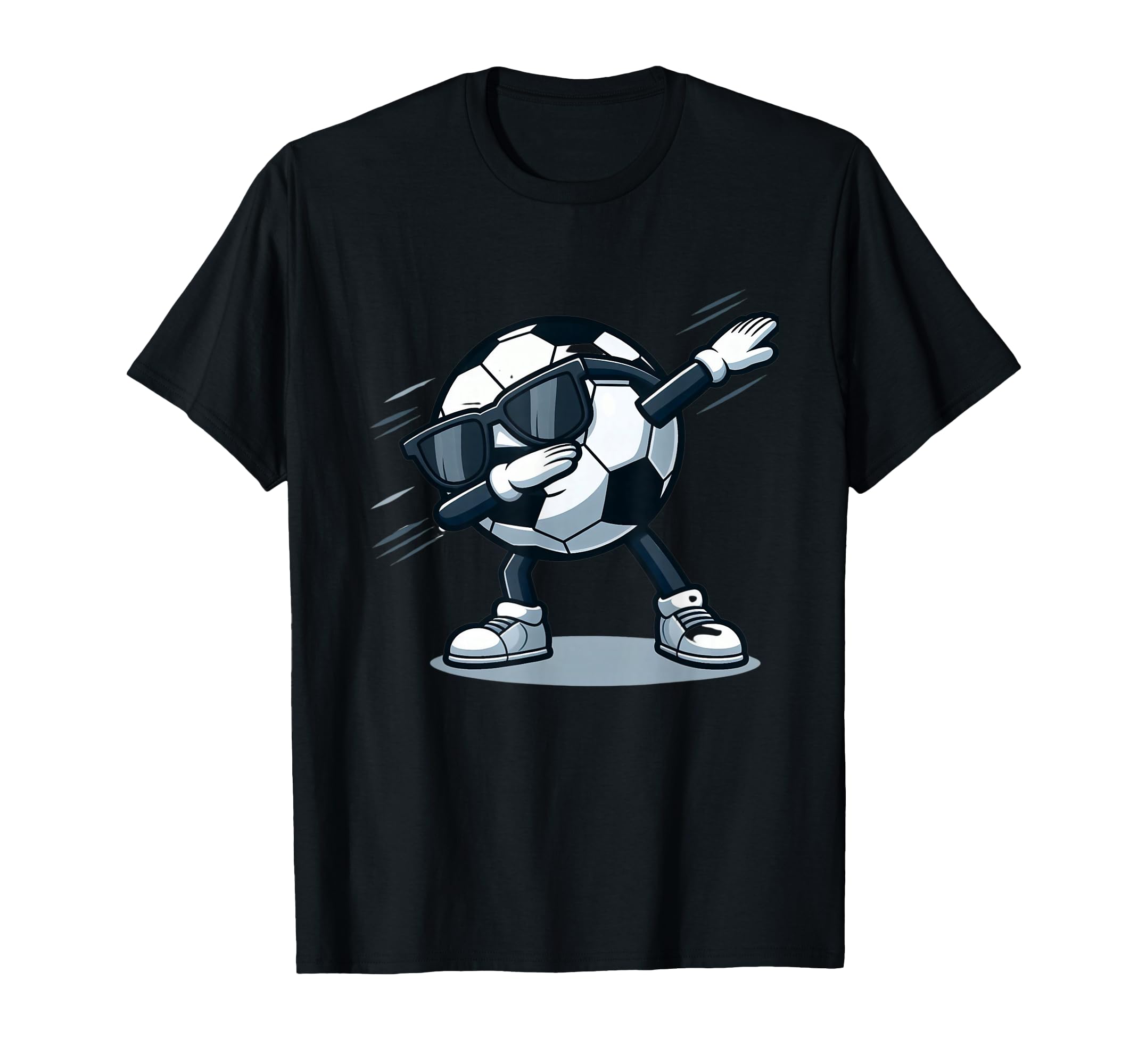 Dabbing Soccer Ball Funny Sports T-Shirt - Custom Art Print for Adults