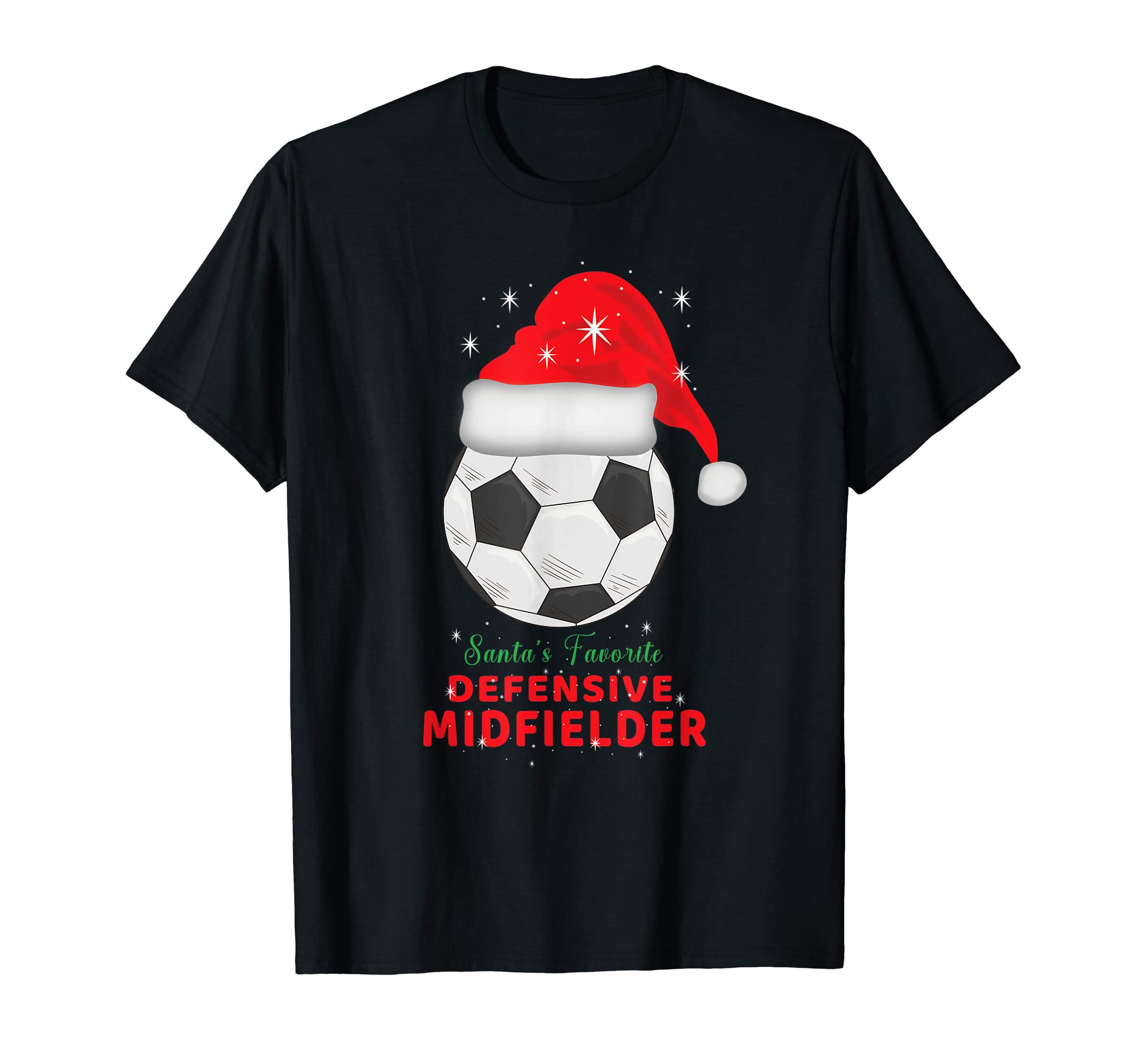Soccer Football Santas Defensive T-Shirt - Novelty Apparel Men Women