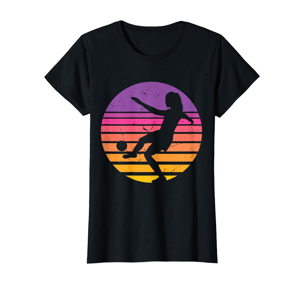 Soccer Goalkeeper Sunset Soccer T-Shirt - Minimalist Print for Adults