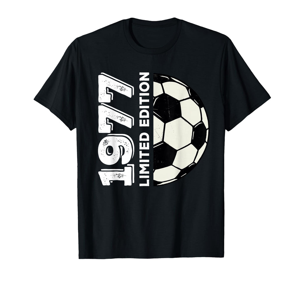 1977 48Th Birthday Soccer Lovers T-Shirt - Casual Everyday Wear Unisex
