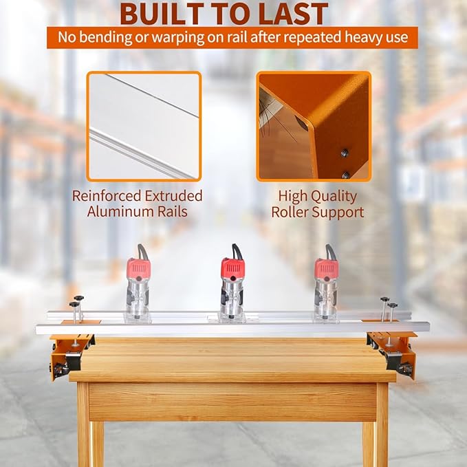 Router Sled, Slab Flattening Jig, 58 inches Router Sled for Flattening Slabs,Adjustable Trimming Planing Machine for Woodworking