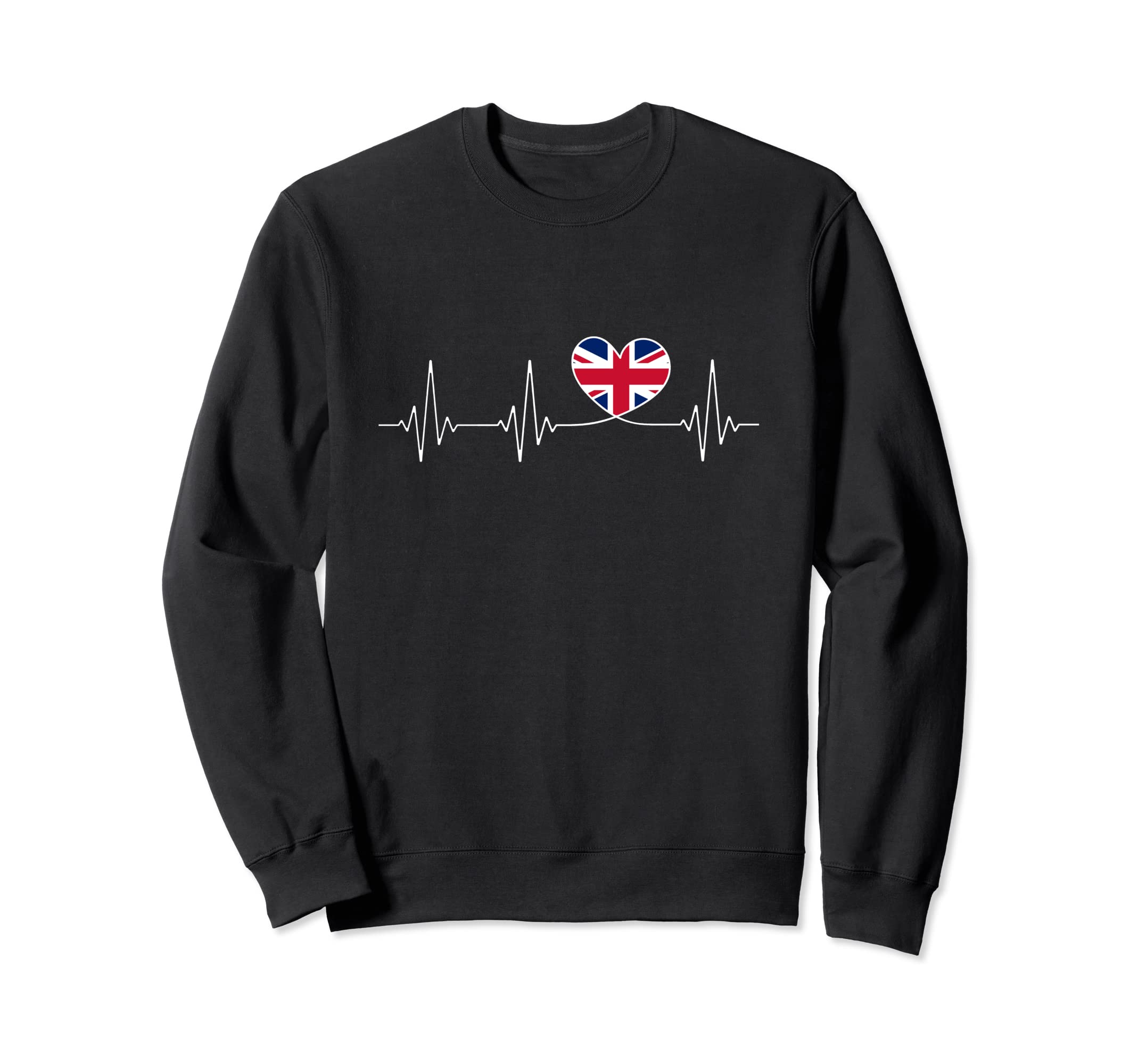 United Kingdom Love And British Flag Sweatshirt - Minimalist Print Unisex
