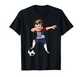 Dabbing Soccer Serbia Serbian T-Shirt - Novelty Apparel for Adults