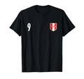 Peru Soccer 9 Peruvian Shield Football T-Shirt - Custom Art Print Unisex