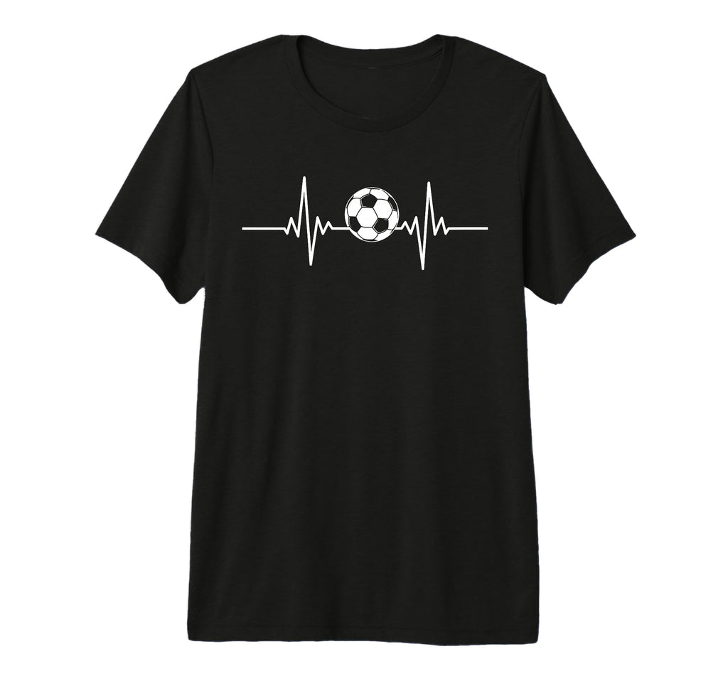 Soccer Heartbeat Soccer Ball Heartbeat T-Shirt - Novelty Apparel Unisex