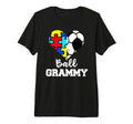 Autism Soccer Grammy Funny Autism T-Shirt - Streetwear Style Men Women