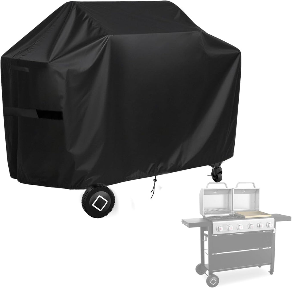 Grill Griddle Cover for Brand-Man Griddle Grill Combo 6-Burner, Portable Gas BBQ Covers, Waterproof Outdoor Propane Grills Cover-22.4" D x 64" W x 42" H
