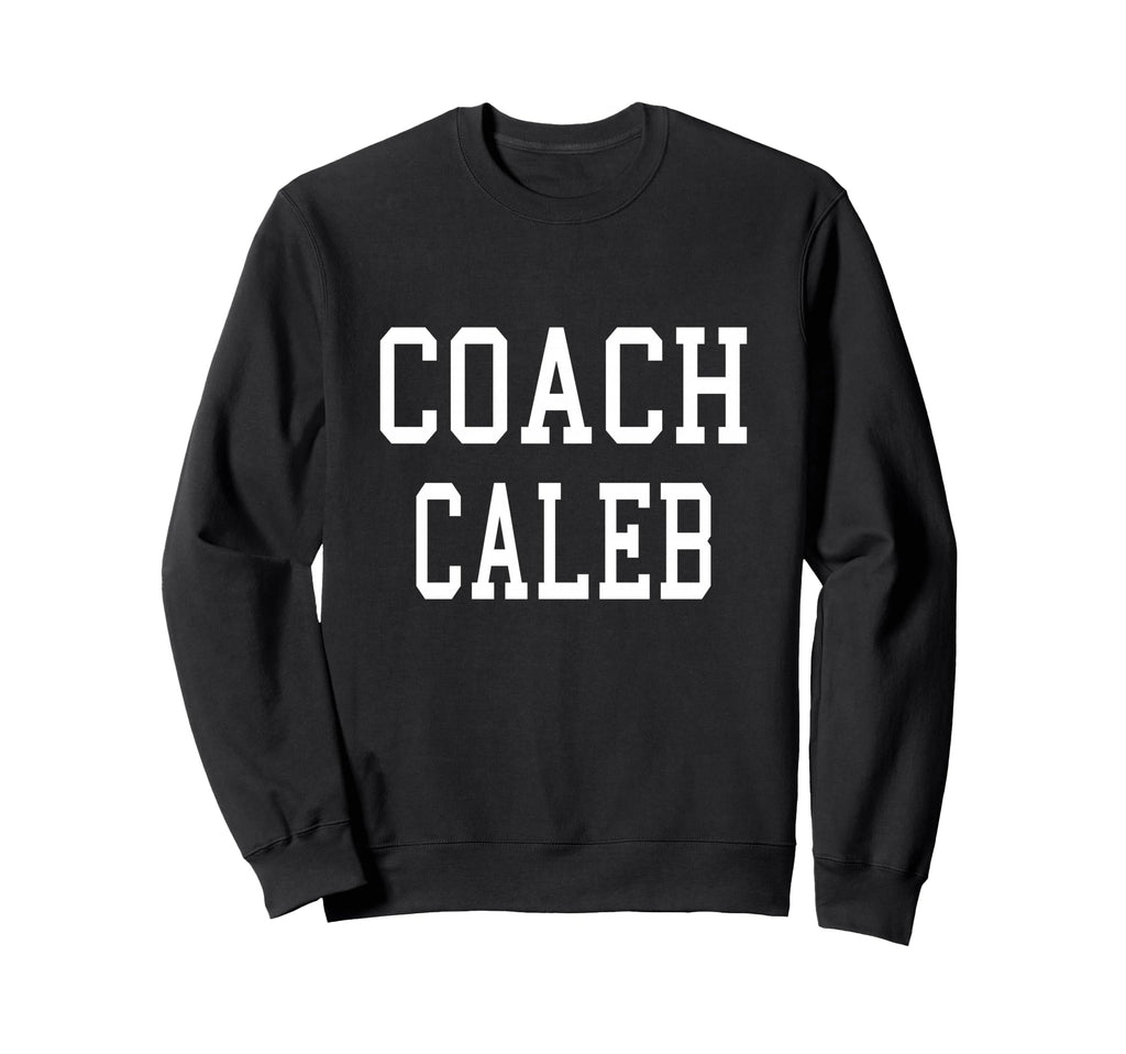 Coach Caleb Custom Football Sweatshirt - Aesthetic Graphic for Adults