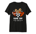 Game Day Vibes Funny Soccer Basketball T-Shirt - Graphic Print Men Women