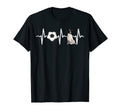 Soccer Rat Terrier Heartbeat Dog Lover T-Shirt - Graphic Print Men Women