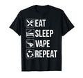 Funny Eat Sleep Repeat T-Shirt - Fun Novelty Design Men Women