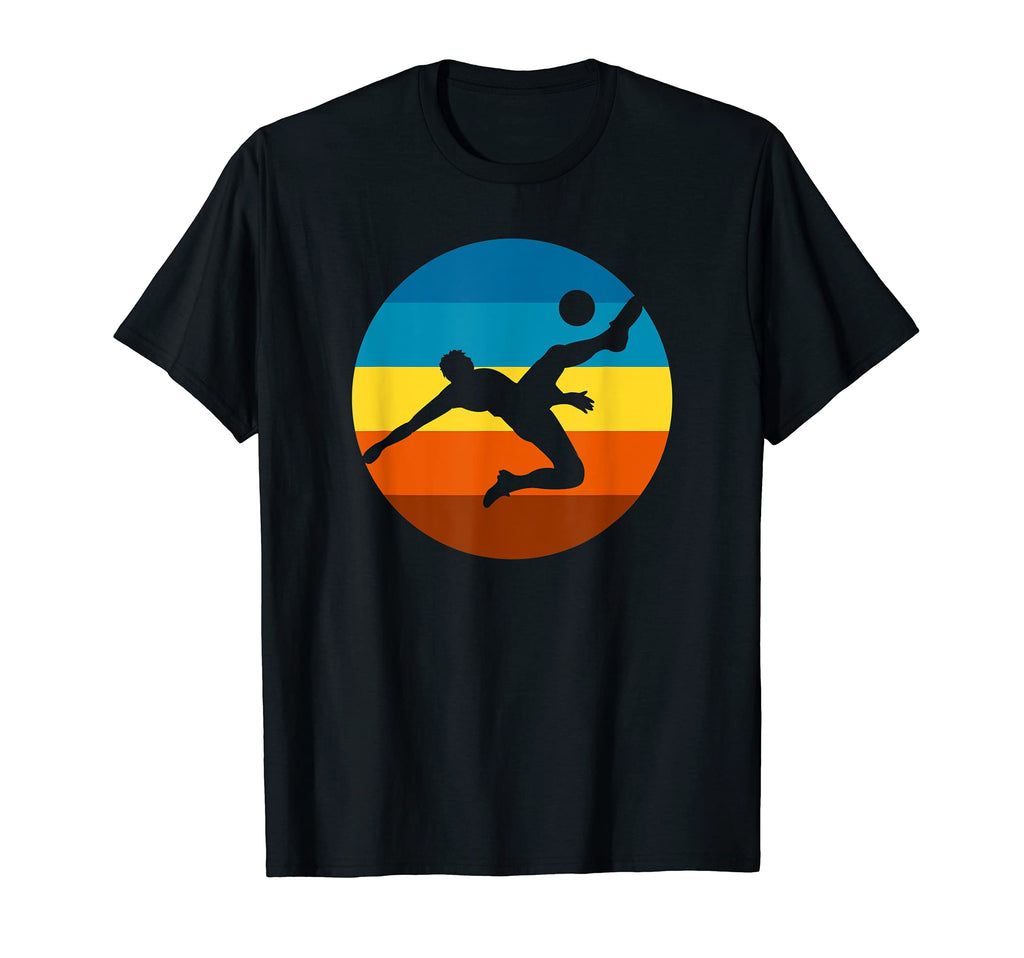 Soccer Sunset Football Soccer Players T-Shirt - Minimalist Print for Adults
