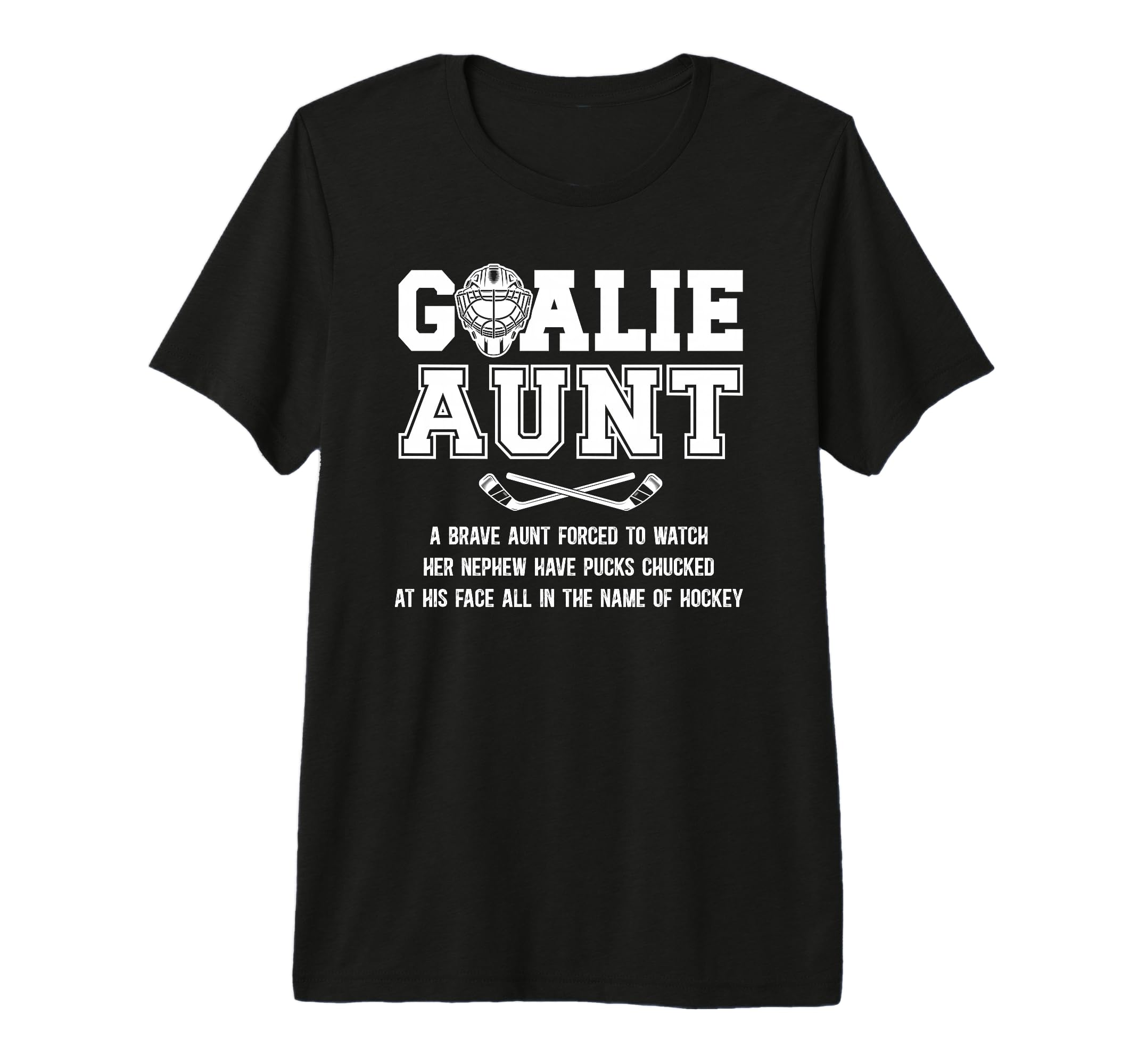 Hockey Goalie Aunt Hockey Keeper Aunt T-Shirt - Unique Graphic for Adults