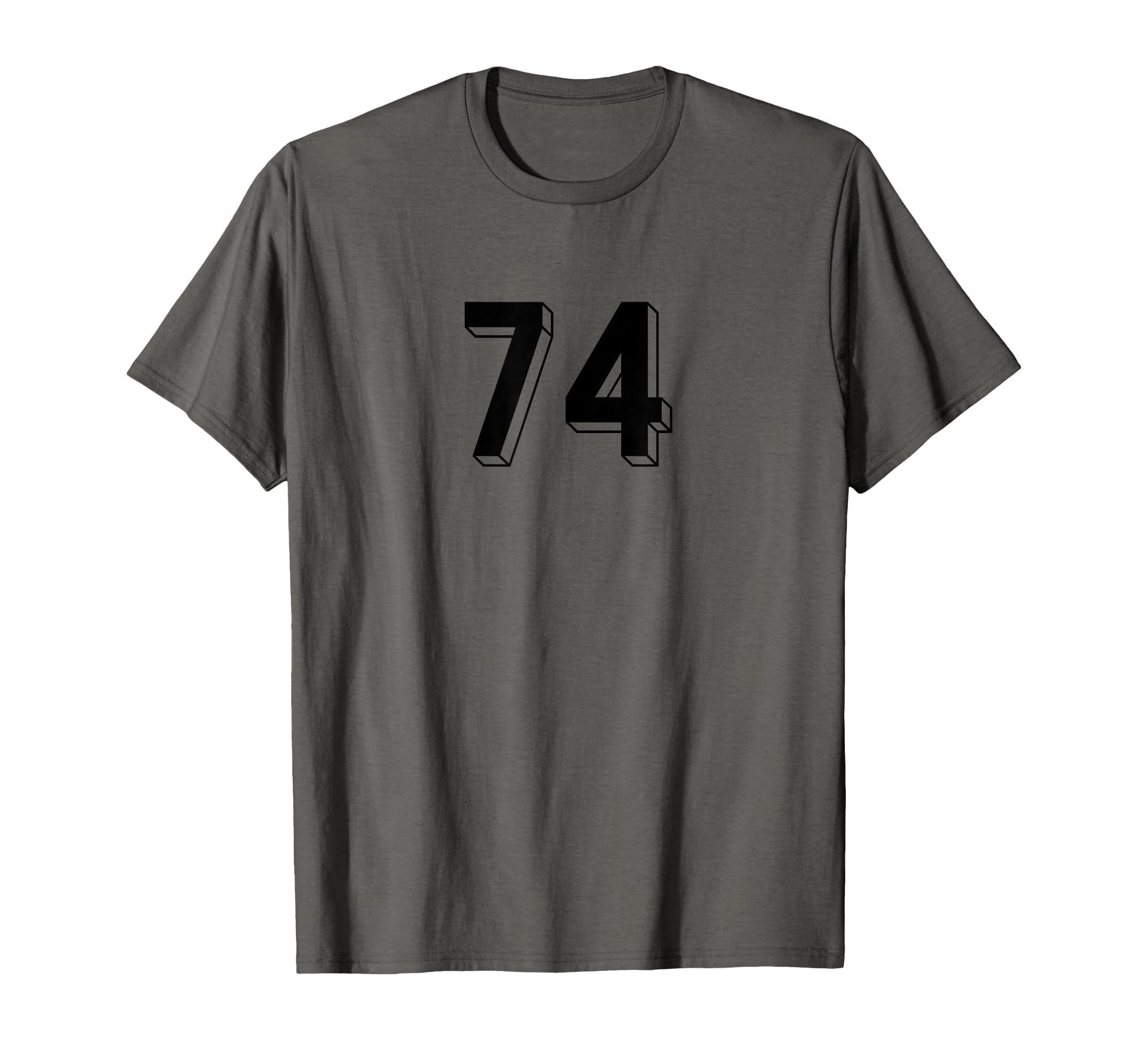 Number 74 80S 90S Soccer Team Jersey T-Shirt - Novelty Apparel for Adults