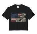 God Family Soccer Freedom Player Coach Hoodie - Trendy Graphic for Adults