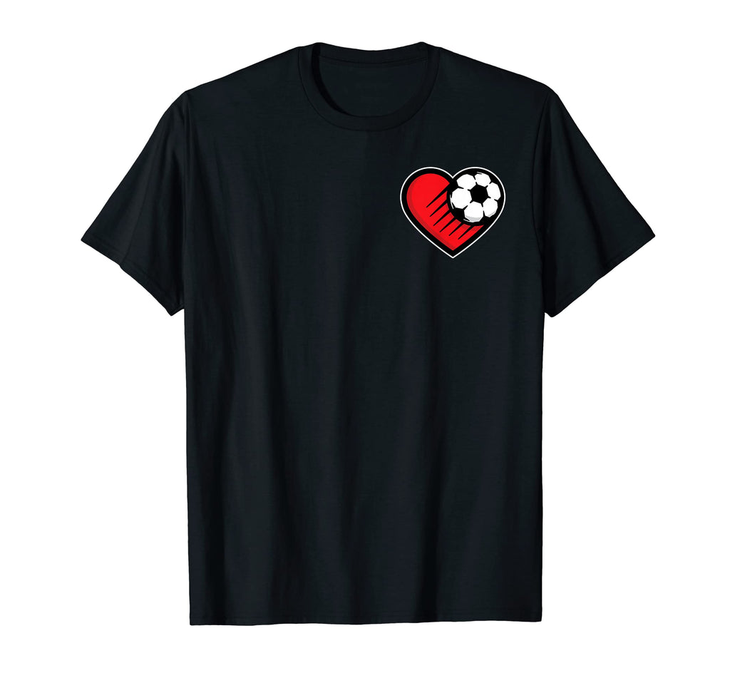 Soccer Heart T-Shirt - Custom Art Print Unisex