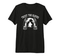 Trust Gloves Soccer Goalie Goalkeeper Tri T-Shirt - Graphic Print Unisex