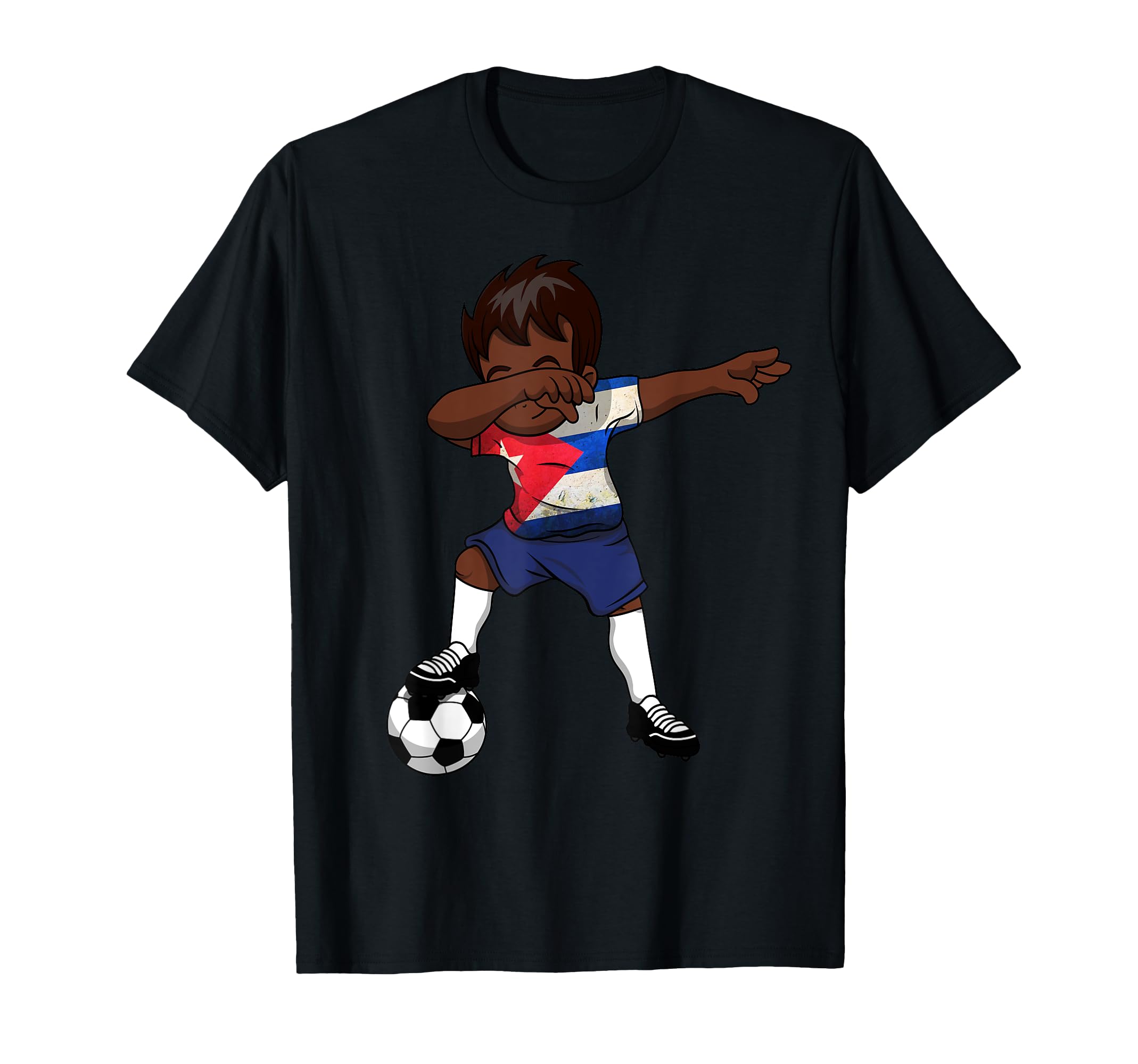 Dabbing Soccer Cuba Cuban Havana Gift T-Shirt - Unique Graphic for Adults