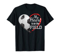 My Heart Is Field Soccer Mom Womens T-Shirt - Casual Everyday Wear Unisex